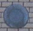 Oeil de boeuf en pierre bleue naturelle